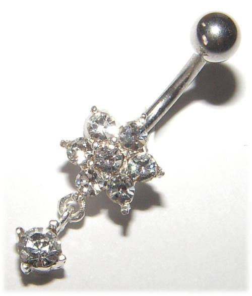 Crystal Dangling Naval Jewellery!
