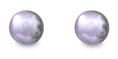 Earring Studs With 8mm Pearly Beads