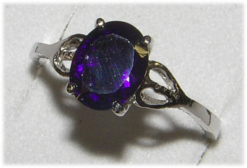 ***SWEET*** TANZANITE CZ RING!