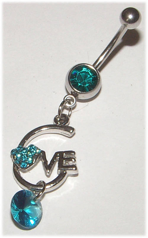 Crystal Dangling Naval Jewellery!