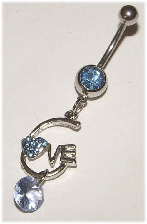 Crystal Dangling Naval Jewellery!