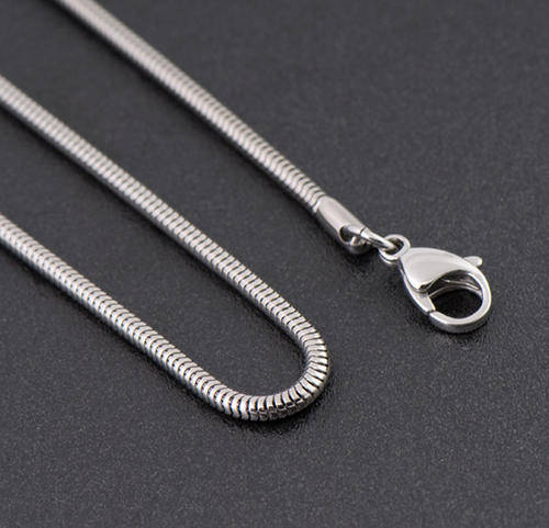 **FINE AND ELEGANT!!** Silver Snake Chain with Lobster Clasp!