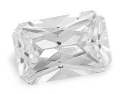 ***SPARKLING*** OCTAGON PRINCESS CUT CUBIC ZIRCONIUM -  3.9cts!!