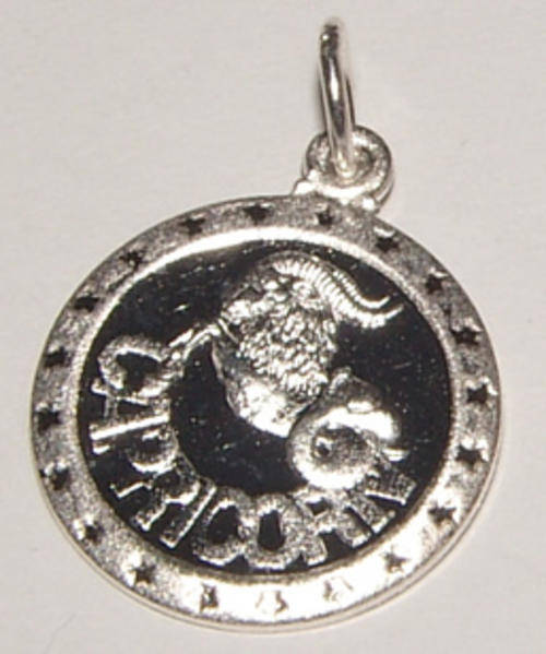CAPRICORN STERLING SILVER PENDANT