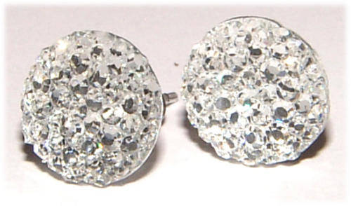 WOAW!!!! - 10mm ***GLITTERBALL*** EARRINGS!