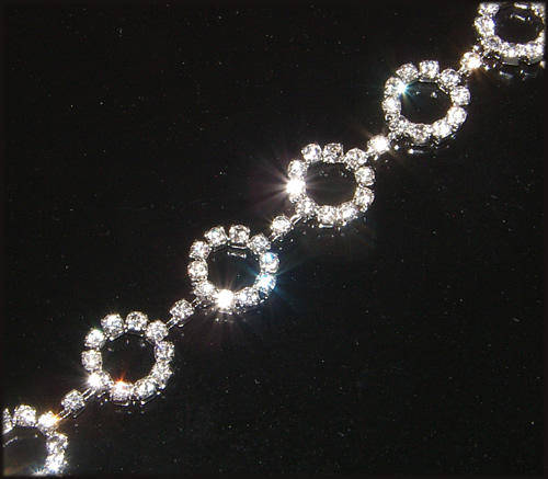 ***SPARKLING!!***GLAMOROUS TWO-STRAND RHINESTONE CRYSTAL BRACELET!
