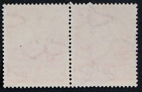 SACC 92:South African War Effort.Large format.6d red-orange pair.Almost MNH, faint hinge-mark.