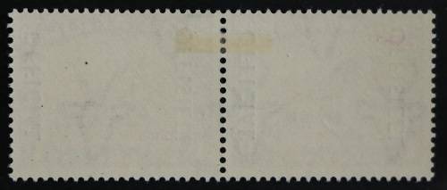 SACC 46a: OFF of S.A. 1950-54. Var. 1s blackish br. + ultram. pr.(Overp. on SACC 119a)MH.