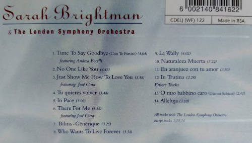 3x Sarah Brightman CDs