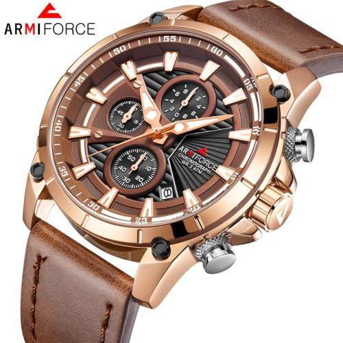ARMIFORCE GENUINE LEATHER CHRONOGRAPH MENS WATCH