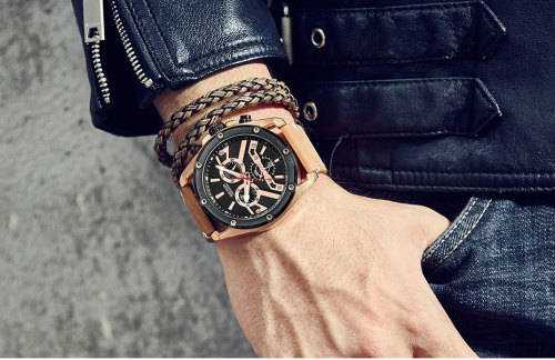 **New Model** Megir Mens Fully Functional Chronograph Watch