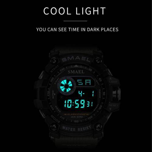 Smael 8010 Mens Green 50M Waterproof Sport Watch