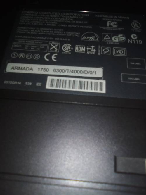COMPAQ ARMADA 1750