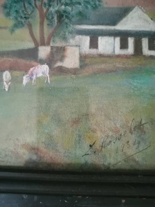 ANTIQUE ROSSALET PAINTING