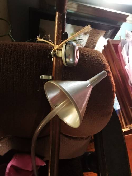 VINTAGE WALKING STICK WITH EXCESSORIES