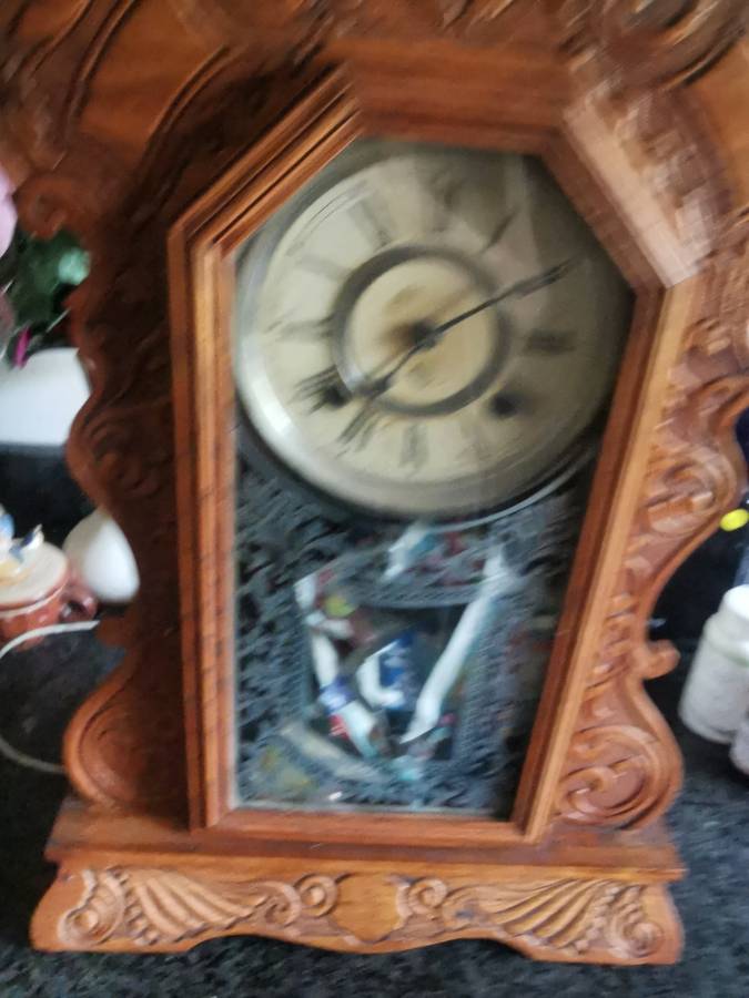 ANTIQUE ANSONIA WALL CLOCK 1