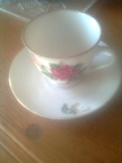 VINTAGE CUP AND SAUCER