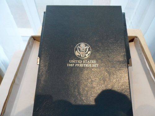 United States 1987 prestige proof coin set, silver.