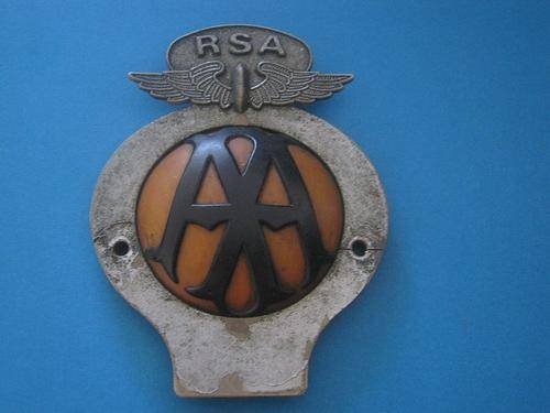 Early South african AA badge