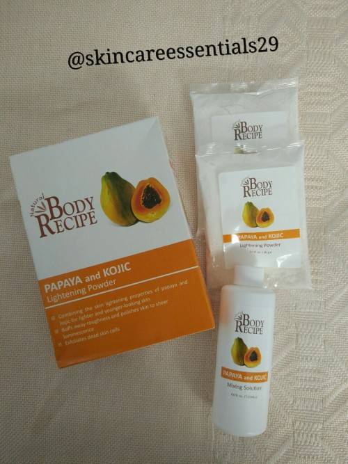 Body Recipe PAPAYA and KOJIC Lightening Powder 120g
