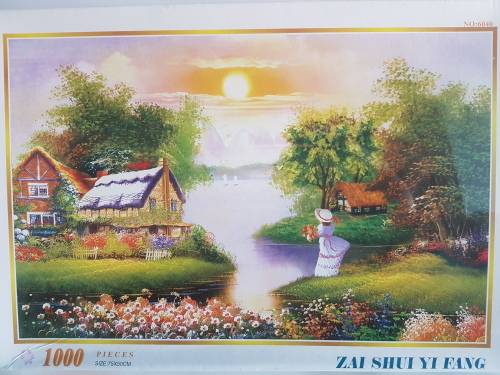 Jigsaw Puzzle: Zai Shui Yi Fang:1000 piece