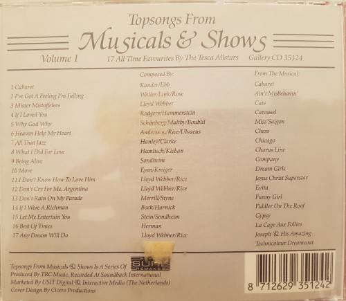 Top Songs from Musicals and Shows Vol.1