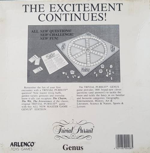 Trivial Pursuit -ALL NEW VERSION Master Game Genus Edition