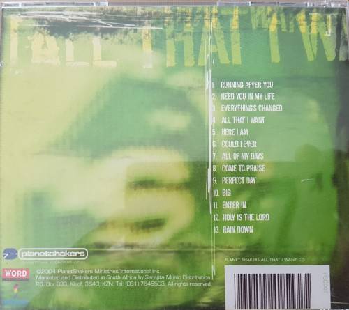 Planetshakers - All That I Want ( 2 CD )