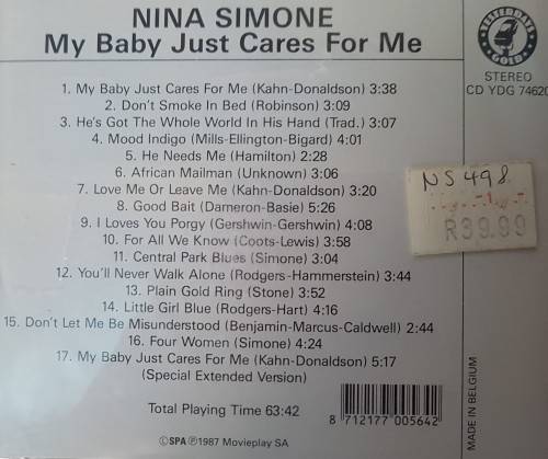 Nina Simone - My Baby just cares for me