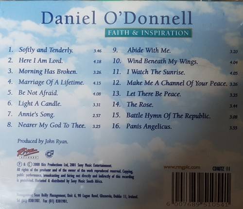 Daniel O`Donnell - Faith & Inspiration (2 CD)