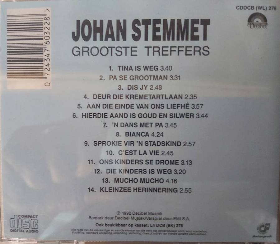 Johan Stemmet - Grootste Treffers