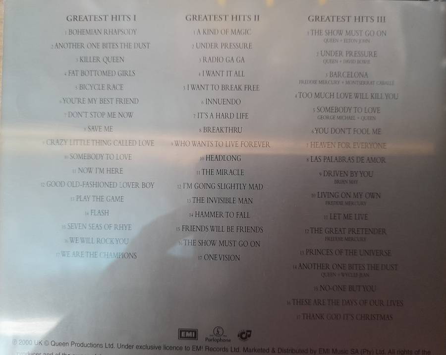 Queen - Greatest Hits I, II & III (3 CD Set)