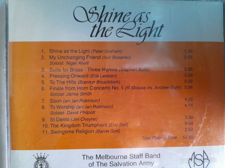 Shine as the Light - The Melbourne Staff band