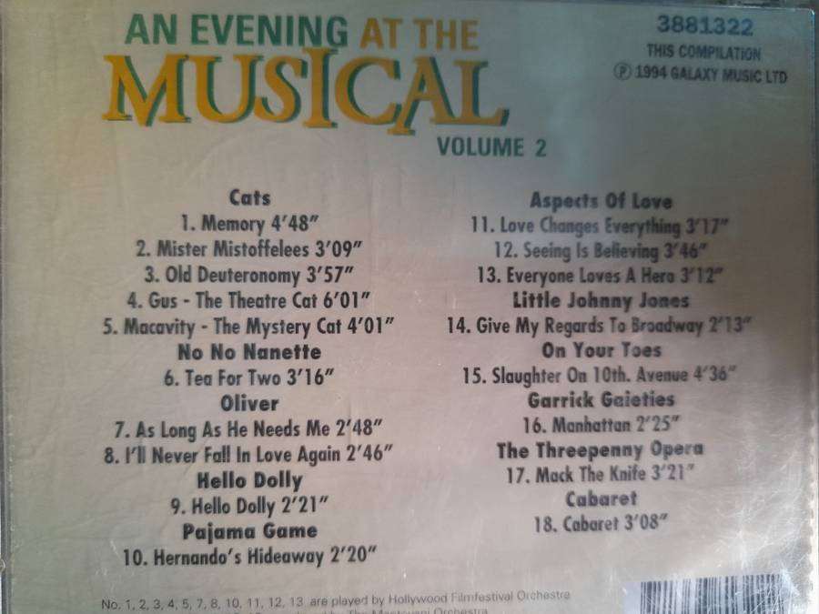 An Evening at the Musical - Volume 2