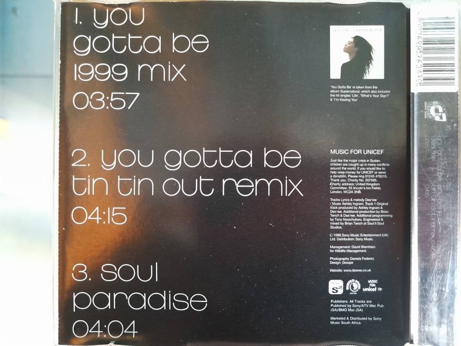 Des`ree - You gotta be 1999 mix (Single)