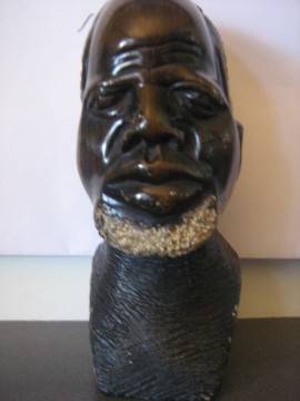 Auction:African collectable art: Stone crafted Indigenes African Man