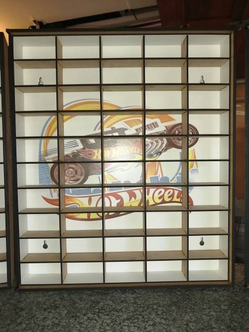 Hotwheels 50 Car Display Rack . 1/64 scale.