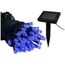 Solar Blue 100 LED 12 meter String Lights. No need for batteries! SAVE SAVE SAVE