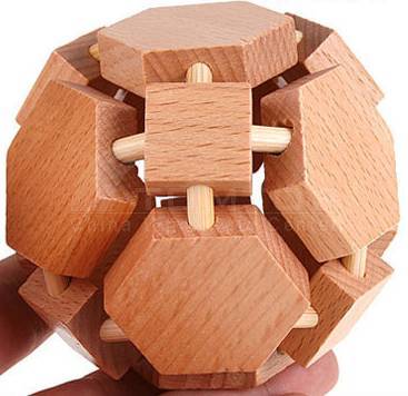 Basket Ball wooden puzzle! An Ancient Chinese puzzle will keep you busy for hours!