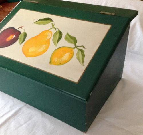 Hand Painted Bread Bin