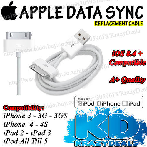iPhone 4 4S - iPad 2 3 Charging Data Sync Cable *A+ Quality!!