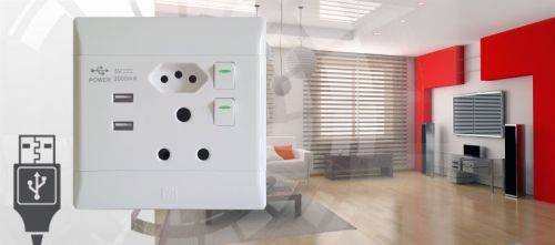 Port Power Supply Socket Connector Plug Wall Charger Switch