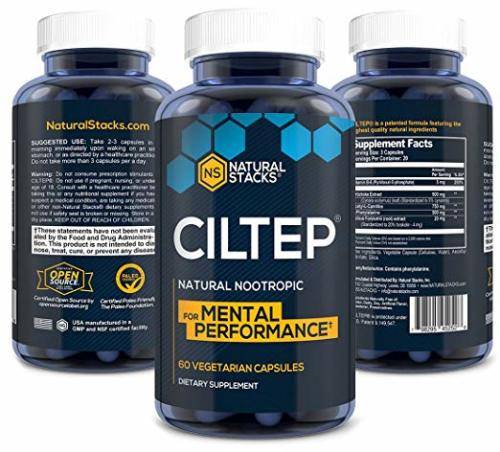 CILTEP - Mental Performance Supplement - 60 Capsules - All Natural  (limitless)