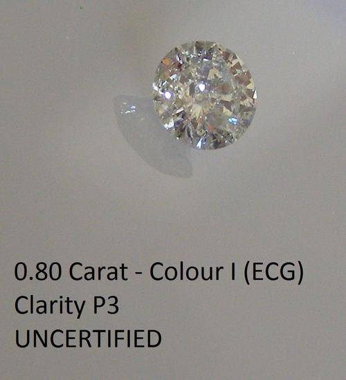 BARGAIN - 0.80 CARAT ROUND BRILLIANT DIAMOND!!