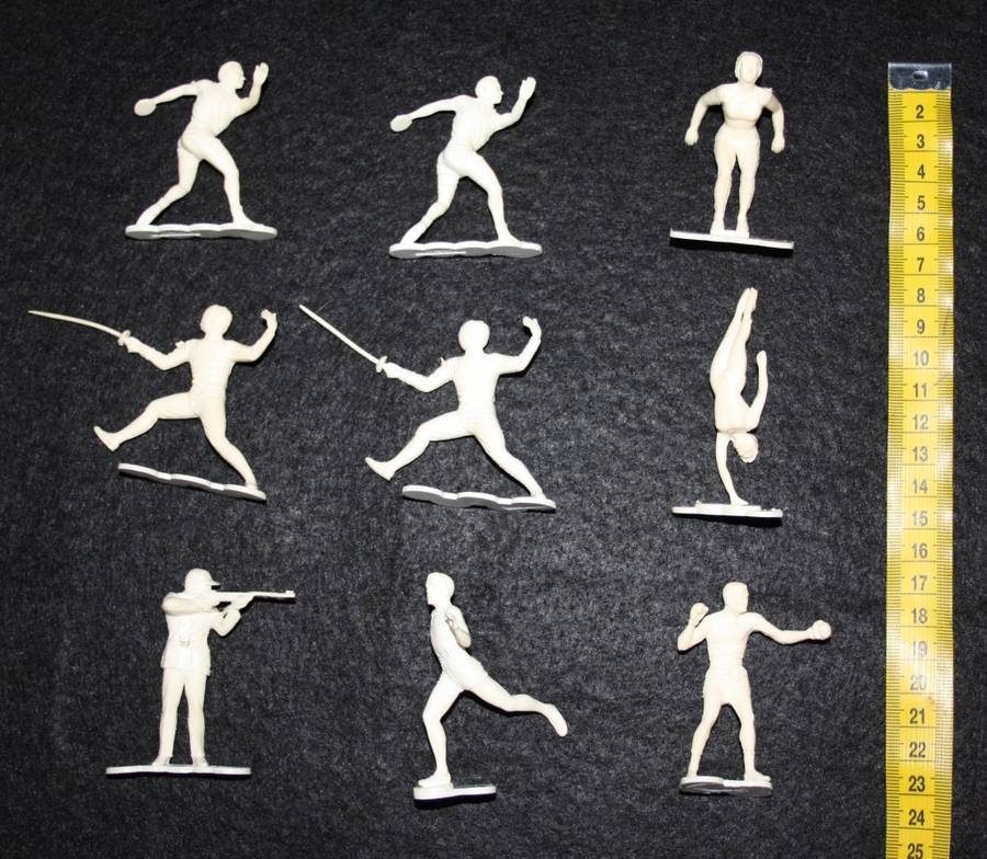 Vintage Plastic Sports figurines