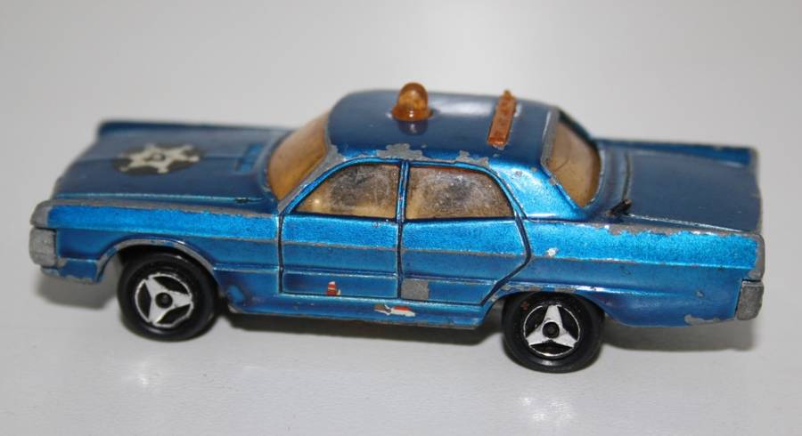 Majorette ECH1/70 blue Police Car (made in France)