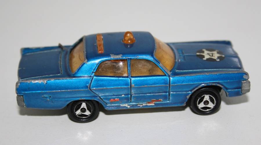 Majorette ECH1/70 blue Police Car (made in France)