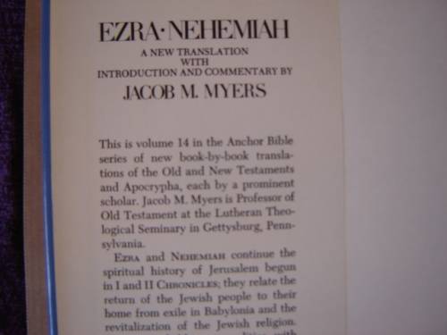 The Anchor Bible 3 x Books Proverbs Ecclesiastes, 1 Chronicles, Ezra Nehemiah