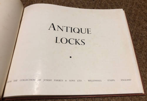 ANTIQUE LOCKS BY JOSIAH PARKES & SONS LTD