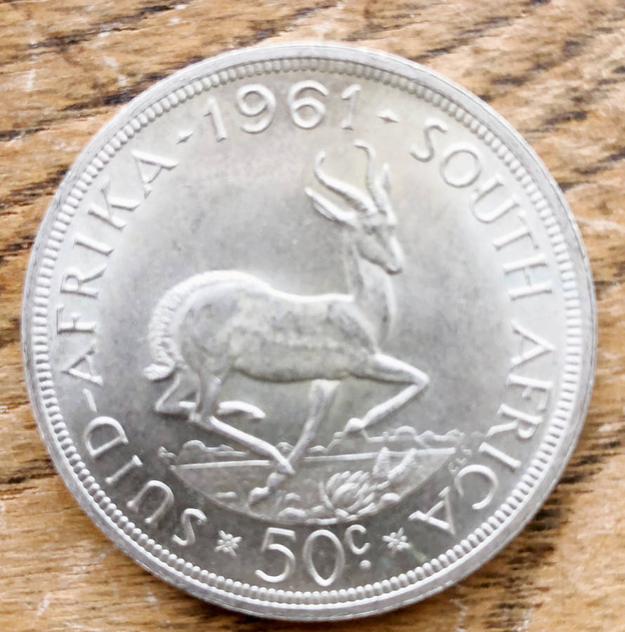 1961 50c RSA COIN